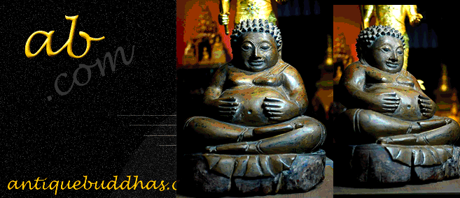 19C Wood Thai- Lanna Buddha #008_1S