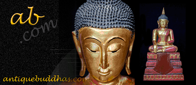 Extremely Rare 19C Wood Thai Lanna Buddha #017_1S