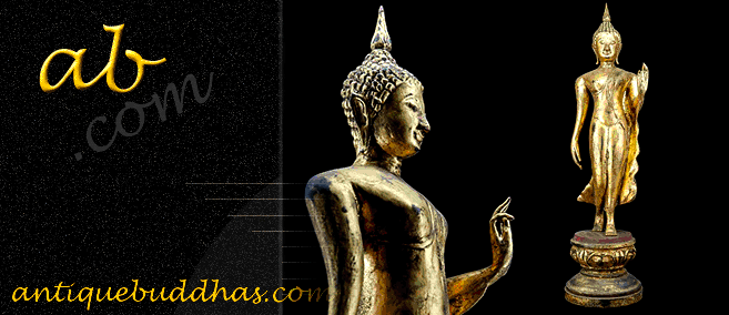 19C Wood Thai- Lanna Buddha #051-2