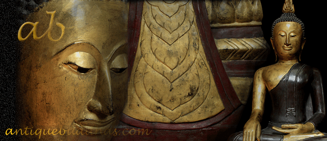 Extremely Rare 19C Wood Thai Chiangsang Buddha #075