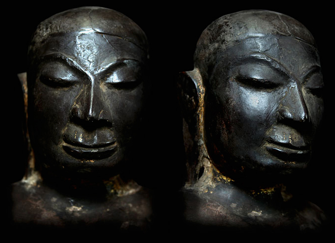 Extremely Rare 18C Wood Burmese Troso Buddha #111-2