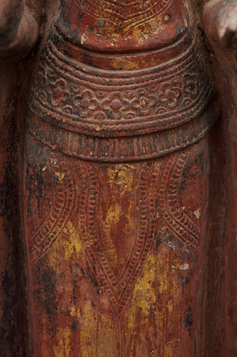 Extremely Rare Eary 19C Mandalay Burmese Buddha #A024