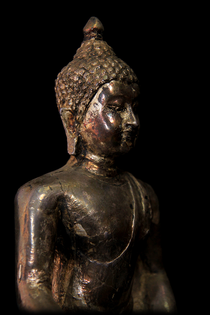 Extremely Rare 18C Bronze Ayuttaya Thai Buddha # BB169