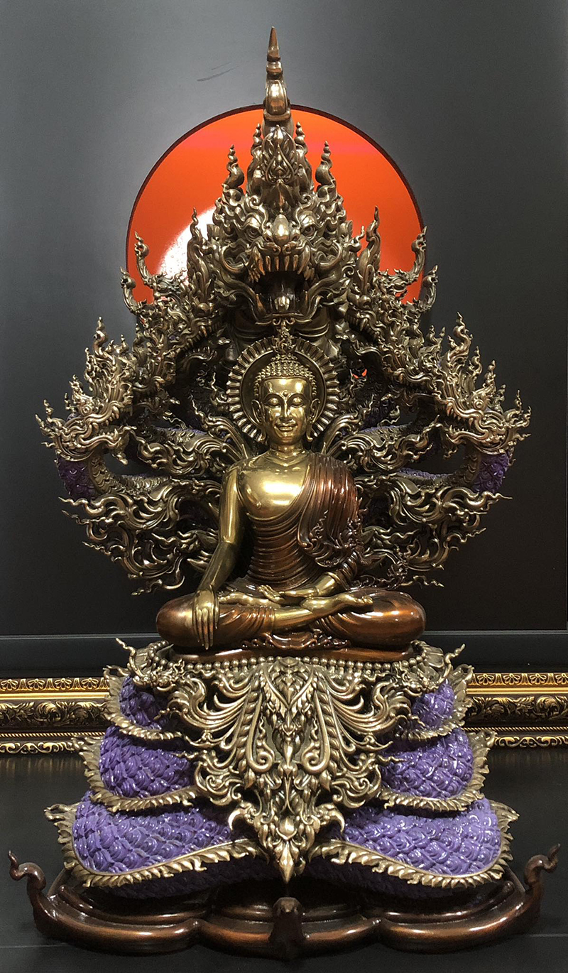 Extremely Rare 19C Wood Asian Laos Buddha #20