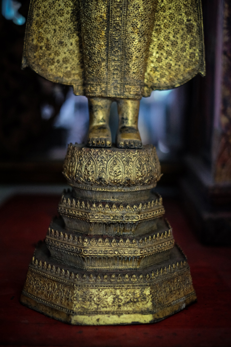 Beautiful Pair Of 19C Thai Buddhist Monks #BB126