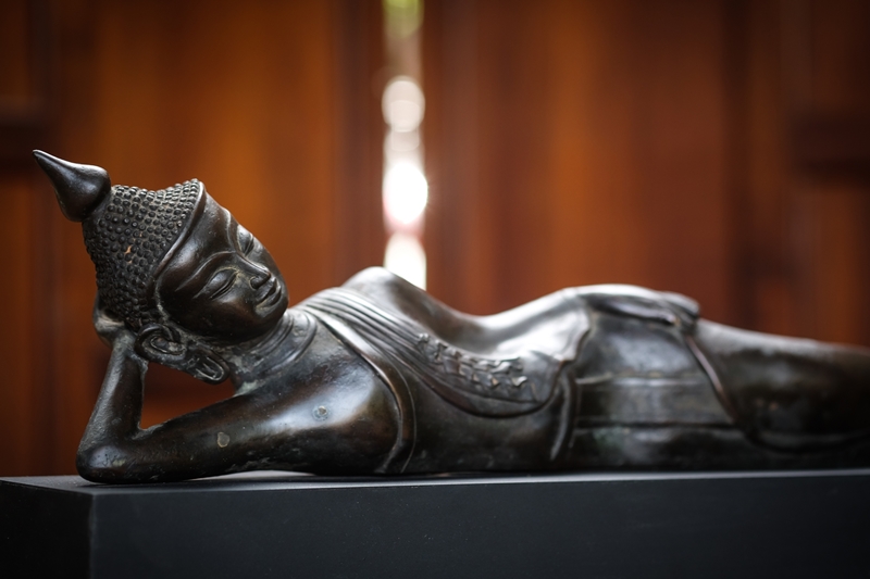 Extremely Rare 18C Bronze Burmese Shan Buddha # BB147