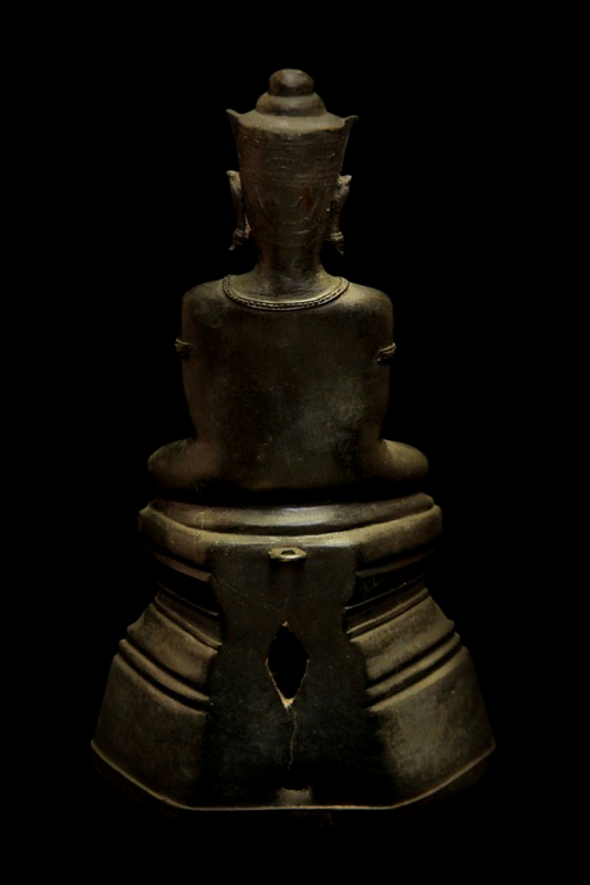Extremely Rare Early 18C Bronze Ayuttaya Thai Buddha # BB122