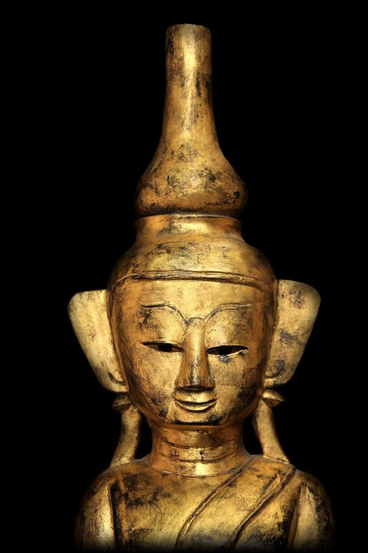 Extremely Rare 19C Shan Tai Yai Burma Buddha #BB209