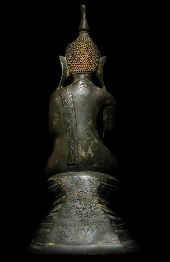 Extremely Rare 19C Bronze Burmese Shan Taiyai Buddha # BB203