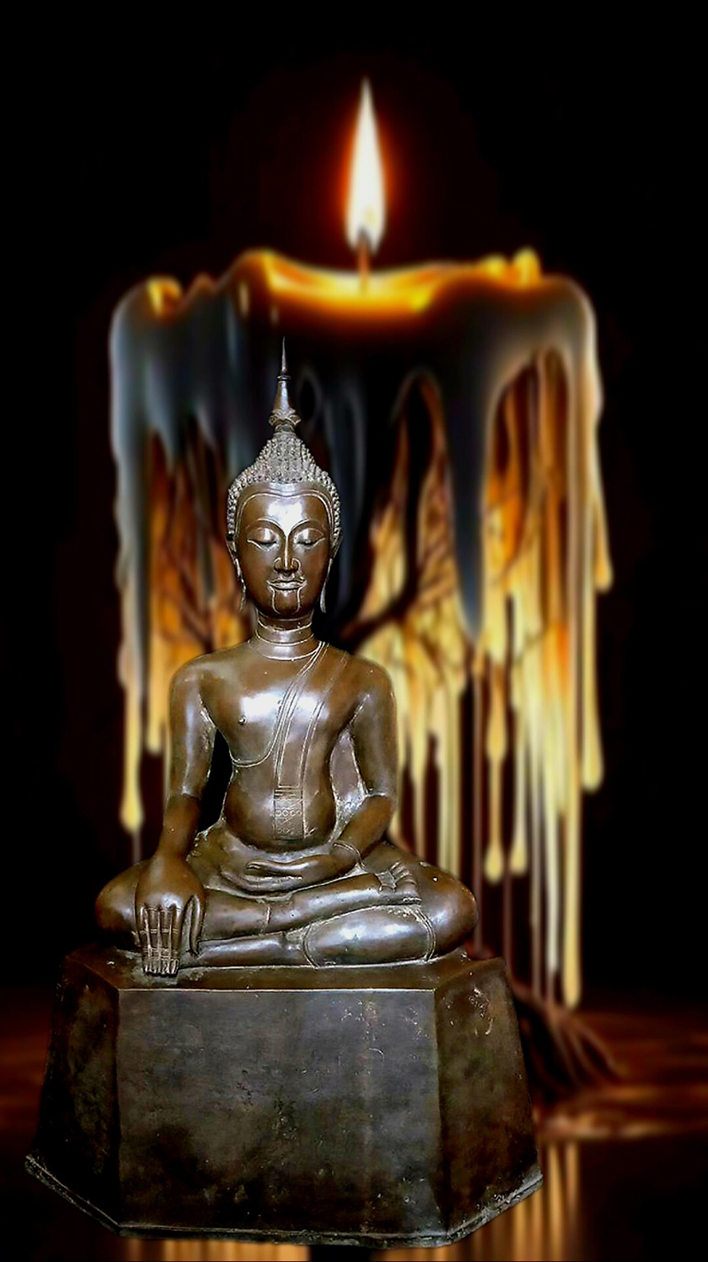 Extremely Rare Early 19C Burmese Mandalay Buddha #CA1036