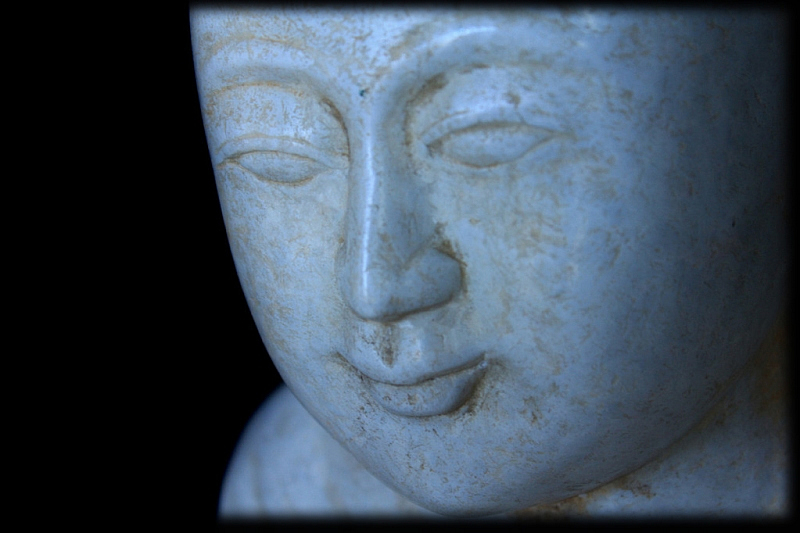 Extremely Rare 18-19C Alabaster Mandalay Burma Buddha #CA1028