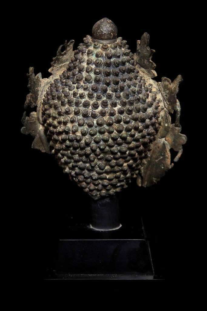 Extremely Rare Early 17C Bronze Ayuttaya Buddha Head #DW056