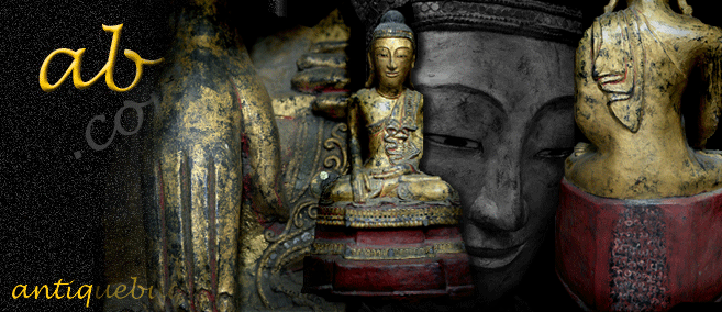 Extremely Rare Early 19C Lacque Mandalay Buddha #9023