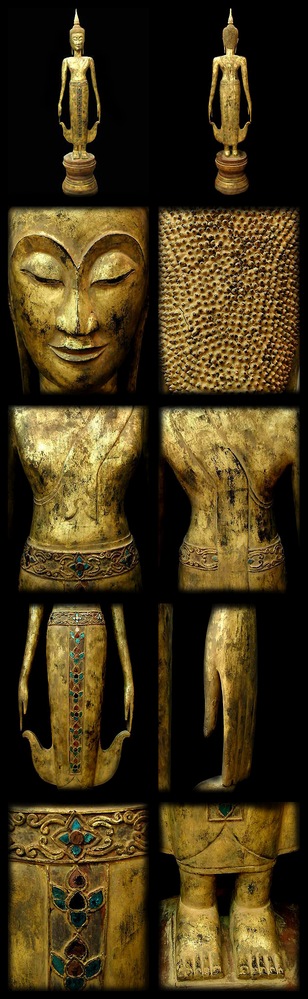 #laosbuddha #buddha #buddhas #buddhastatue #standingbuddha #woodbuddha #antiquebuddhas #antiquebuddha