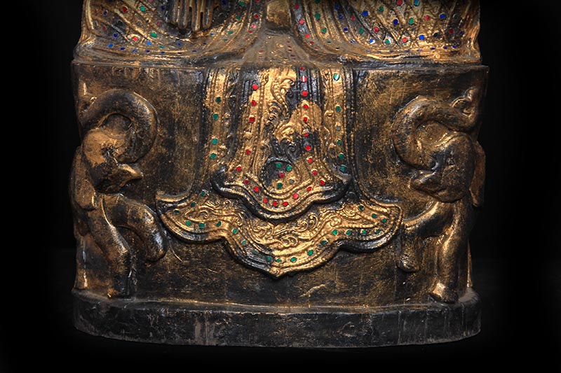 Extremely Rare 19C Crown Shan Burmese Buddha #BB166