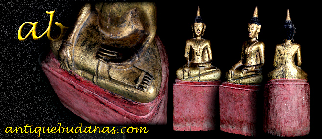 Extremely Rare 19C Sitting Thai Lanna Buddha #A052