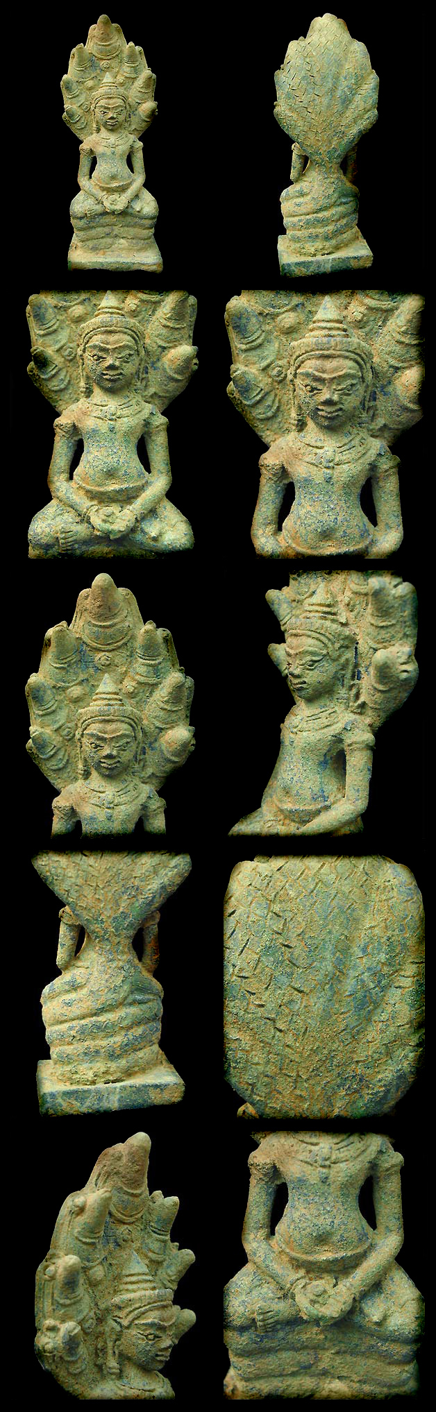 Extremely Rare 13C Khmer Bronze Buddha #AL.024