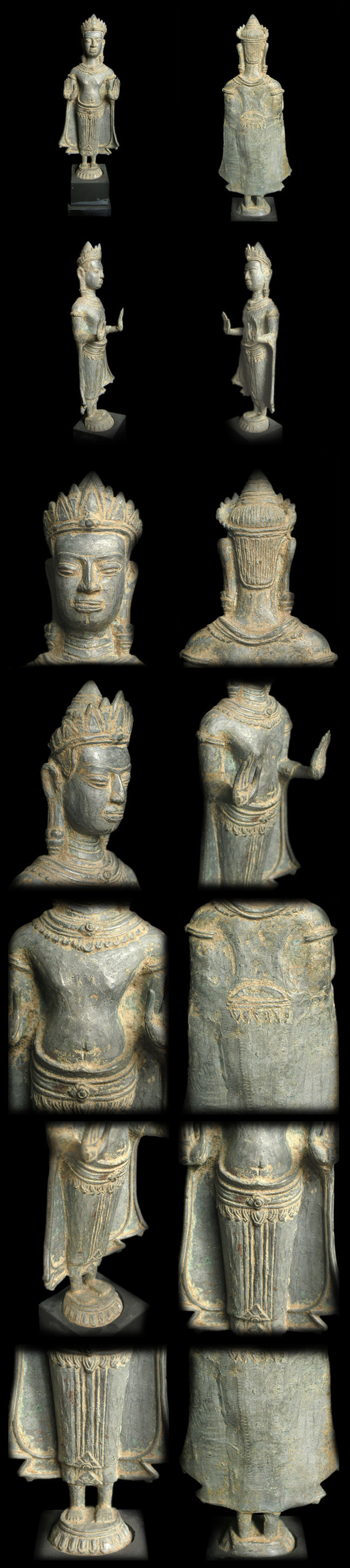 Extremely Rare 13C Khmer Uma Sculpture #AL.929