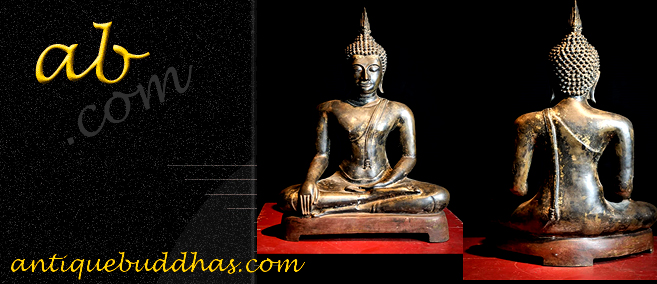 20C Bronze Thai Chiangsang Buddha # B02-26 
