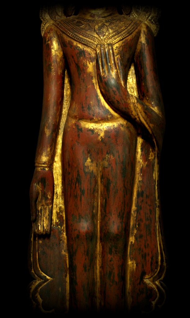 Extremely Rare 18C Wood Burmese Shan Pagan Buddha #B043