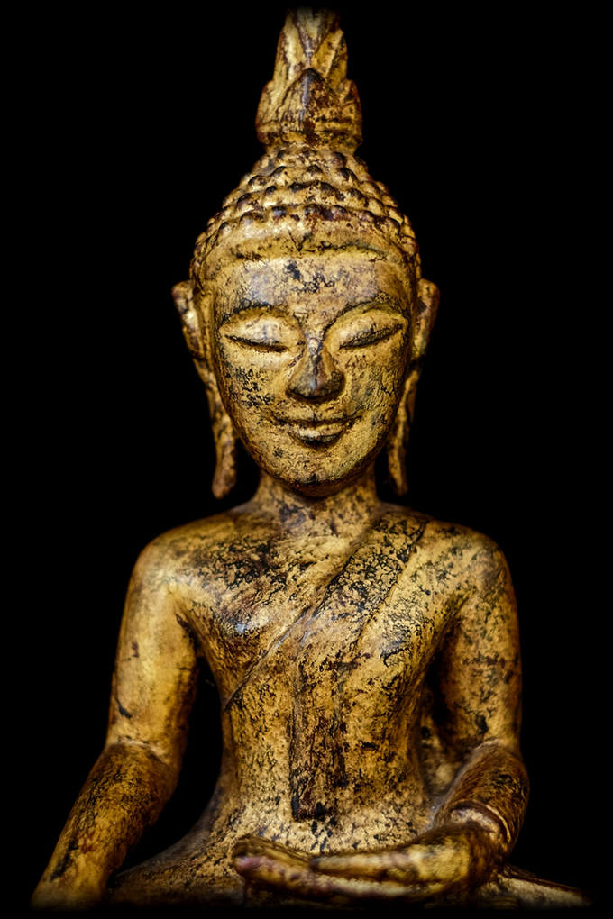 Extremely Rare Early 19C Wood Thai Ganesha #BB220