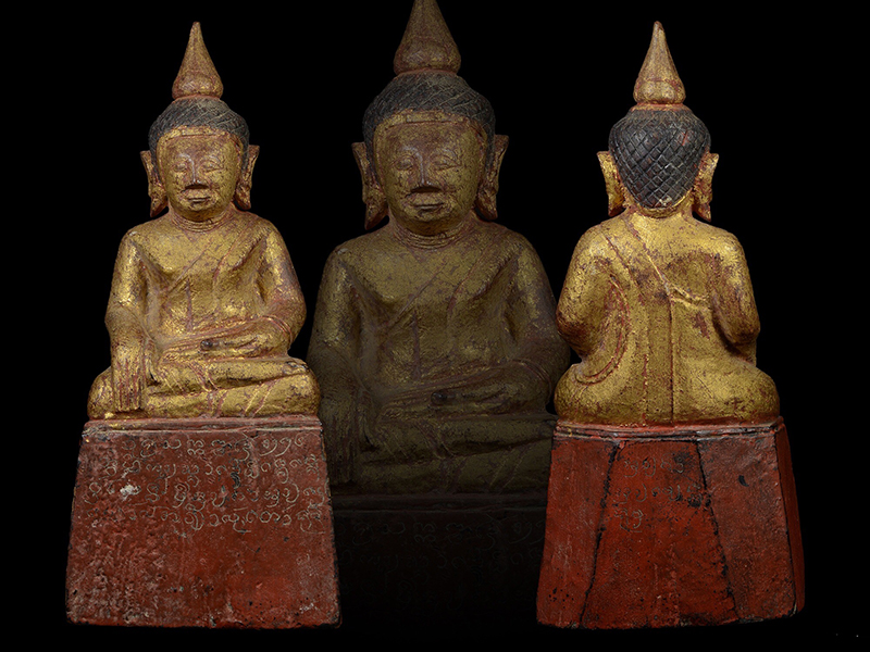 Extremely Rare 19C Wood Lanna Thai Buddha #BB230