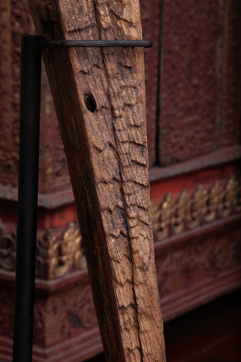 Extremely Rare 18C Wood Burmese Shan Buddha #BB223