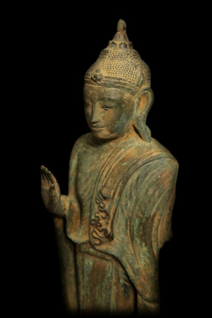Extremely Rare 19C Bronze Shan Buddha #BB240