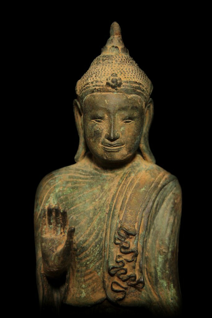 Extremely Rare 19C Bronze Shan Buddha #BB240