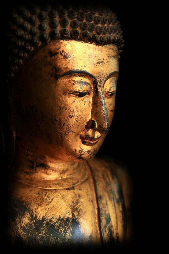 Rare 19C Wood Thai Chiangsang Buddha #BB246