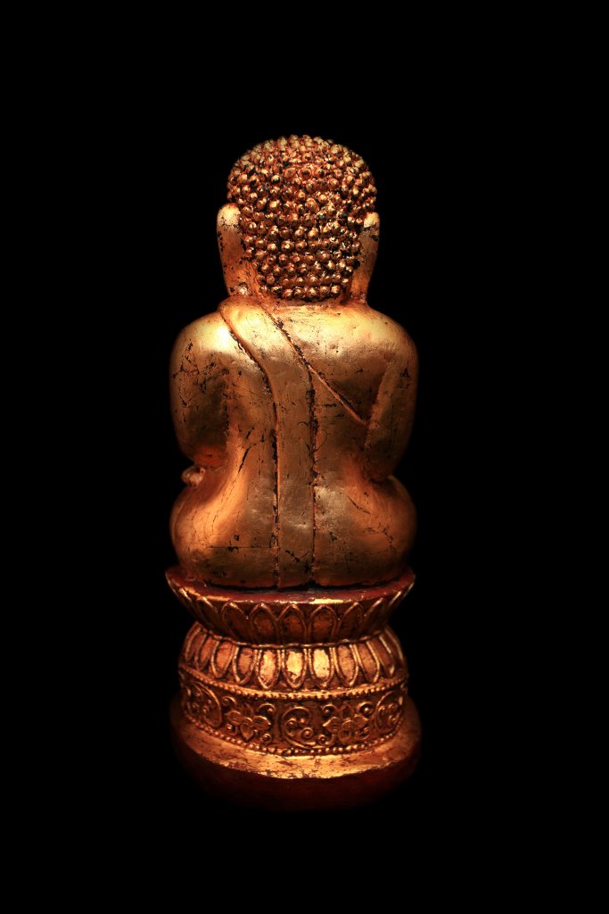 Extremely Rare 19C Wood Lanna Thai Buddha #BB252