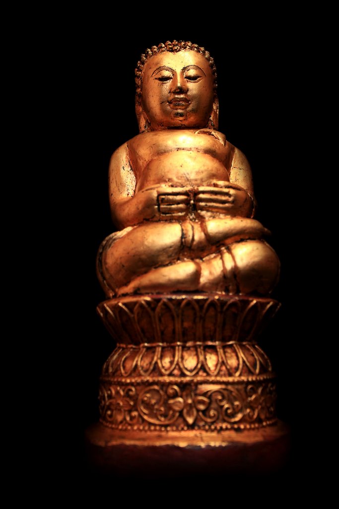 Extremely Rare 19C Wood Lanna Thai Buddha #BB251