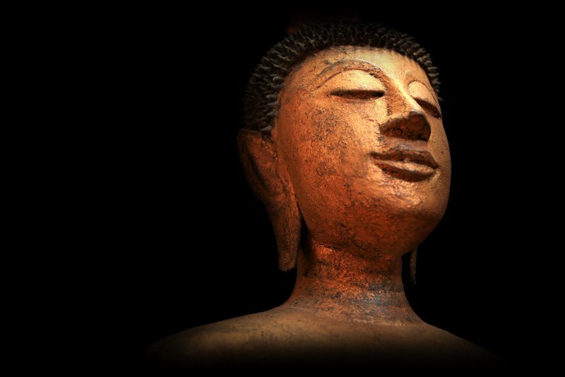 Extremely Rare 19C Standing Thai Lanna Buddha #BB265