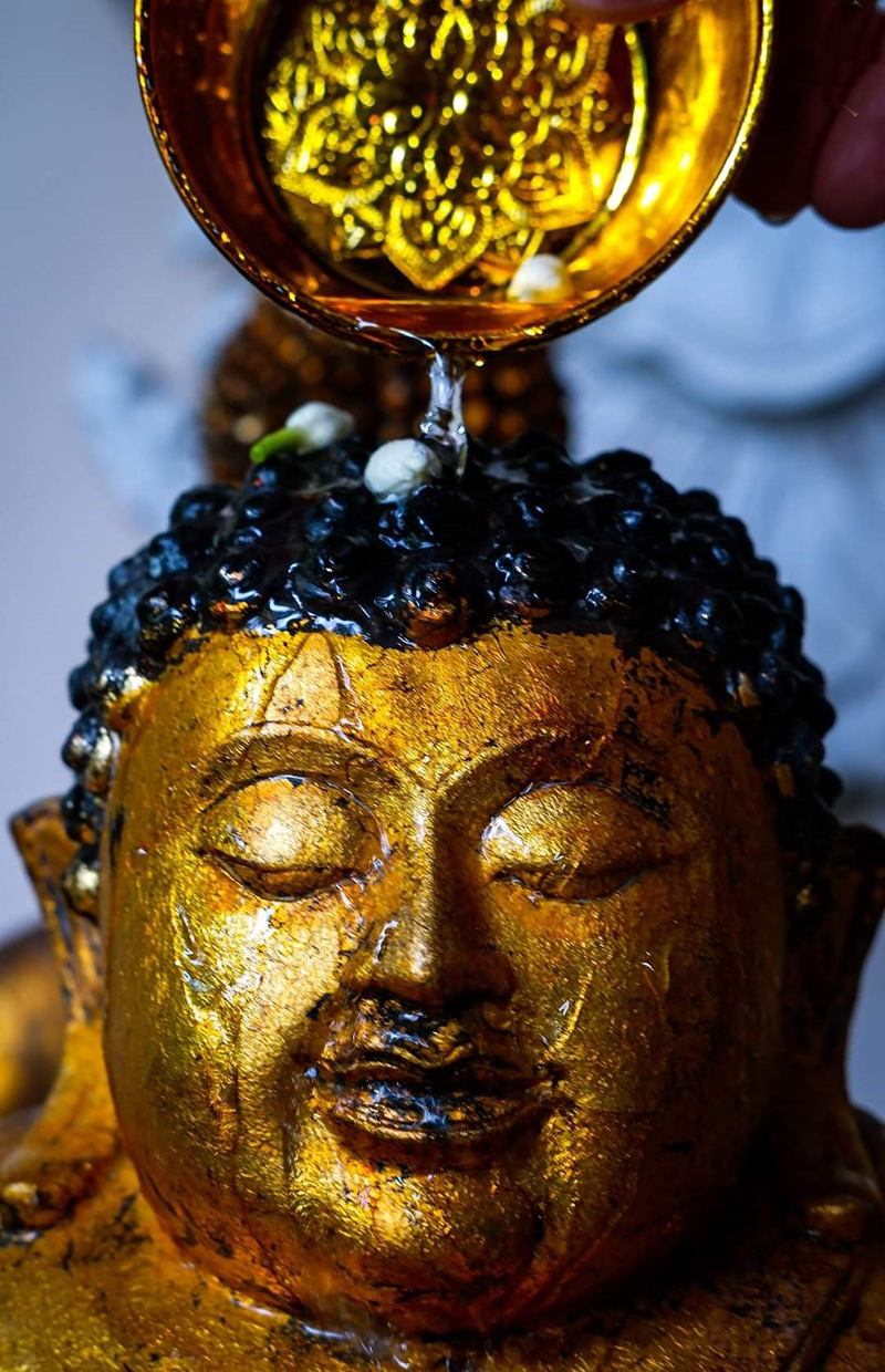 Extremely Rare 18C Bronze SukhoThai Buddha Head #BB308