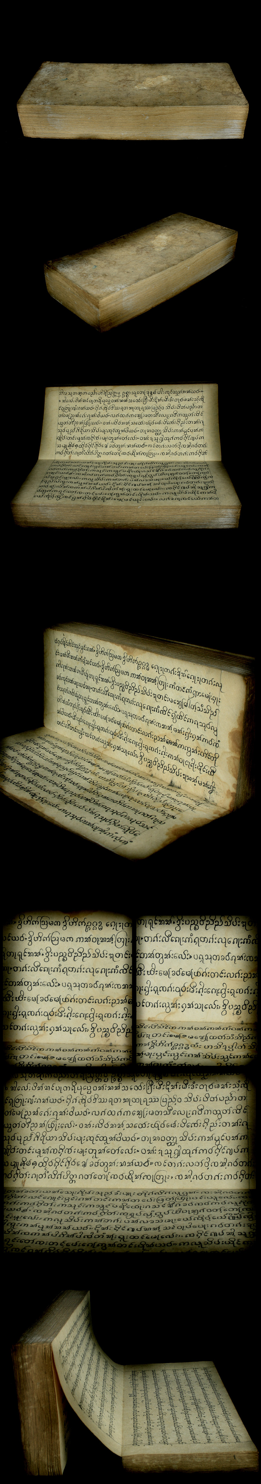 Extremely Rare 19C Burmese Buddhist Bible #1033