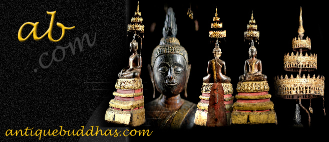 Extremely Rare 19C Thai Lanna Reclining Buddha #TA05