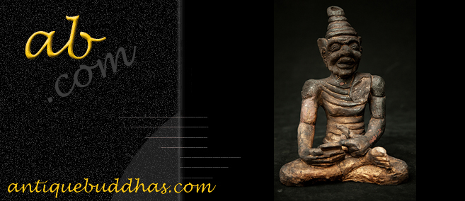 A Buddha Statue Hermit Lersi Talisman Thai Sitting Figure #DW059