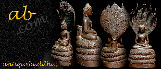 Extremely Rare Early 19C Bronze Thai Rattanakosin Buddha # DW1001