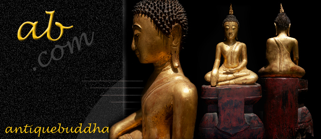 19C Wood Thai Lanna Buddha #LA202