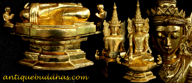 Beautiful 19C Wood Shan Burma Buddha #MS03