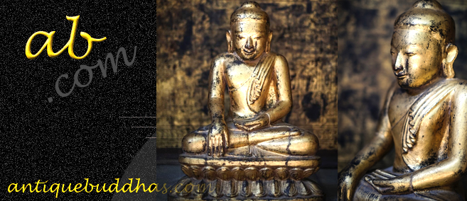 Extremely Rare 18C Wood Shan Buddha #OF040