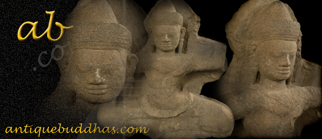 Extremely Rare 12C Sandstone Khmer Figurine #K.2634