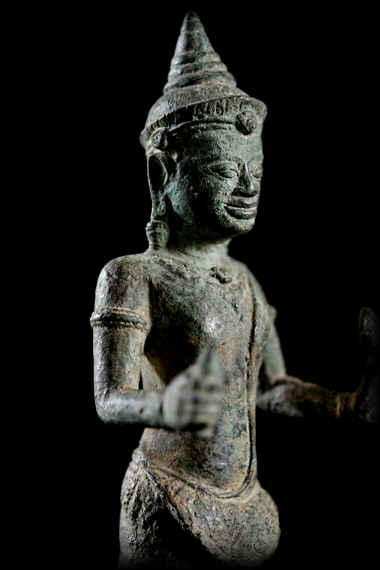 Extremely Rare 9C Khmer Vishnu Sculpture #RK011