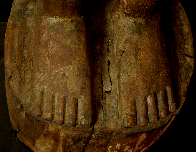 Extremely Rare 19C Wood Burmese Shan Pagan Buddha #B.044-2