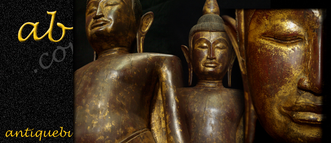 Extremely Rare 18C - 19C Wood Cambodia Buddha #AL046