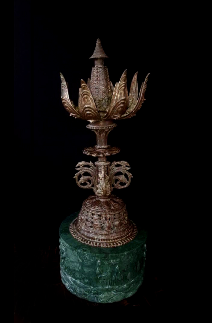 Extremely Rare 19C Bronze Mandalay Burmese Buddha # BB211