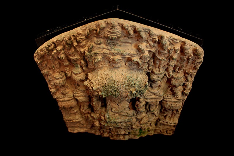 Early 16C Bronze Burma Pagan Temple Buddha Story Wall #BB15