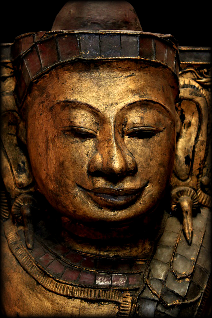 Extremely Rare 18C Wood Burmese Shan Buddha #BB18 