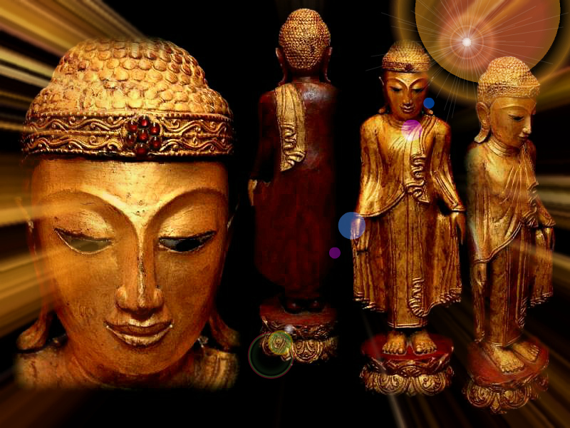 Extremely Rare 19C Wood Burmese Shan Buddha #BB28