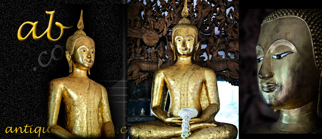 Extremely Rare Early 19C Bronze Thai Rattanakosin Buddha #CH3